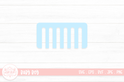 Blue Pastel Hair Comb Illustration Product Image 1