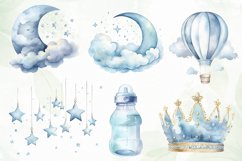 Blue Pastel Nursery Sublimation Clipart Product Image 7