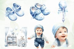 Blue Pastel Nursery Sublimation Clipart Product Image 3