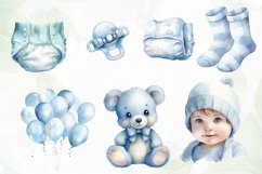 Blue Pastel Nursery Sublimation Clipart Product Image 2