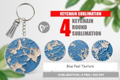 Keychain Blue Peel Texture Product Image 1