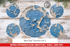 Wind Spinner Blue Peel Texture Product Image 1