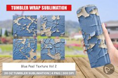 Tumbler Wrap Blue Peel Texture Product Image 1