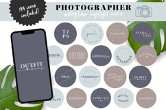 blue photographer instagram highlight covers