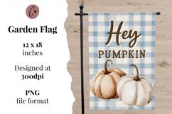 Hey Pumpkin Garden Flag Sublimation Design Product Image 2