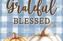 Thankful Grateful Blessed Garden Flag Sublimation Design Product Image 3