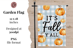 Its Fall Yall Garden Flag Sublimation Design Product Image 2