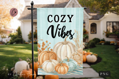 Cozy Vibes Garden Flag Sublimation Design Product Image 1