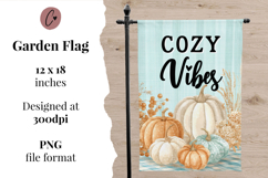 Cozy Vibes Garden Flag Sublimation Design Product Image 2