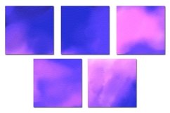 Blue Purple Watercolor 2 Digital Papers Product Image 2