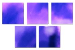 Blue Purple Watercolor 2 Digital Papers Product Image 3