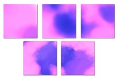 Blue Purple Watercolor 4 Digital Papers Product Image 3