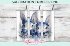 Rabbits Sublimation Tumbler PNG Product Image 1