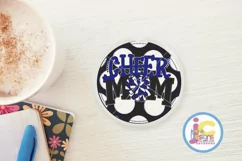 Blue Cheer Mom png Cheerleader Pom Poms Sublimation Product Image 4