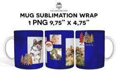 Santa Mug Wrap, Photo Mug Sublimation