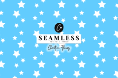 Seamless Blue Stars 4th Of July Digital Paper Product Image 1