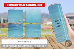 Tumbler Sublimation Wra Blue Seap Product Image 1