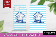 Blue Seashell Nautical Phone Case PNG Sea Quotes Case PNG Product Image 1