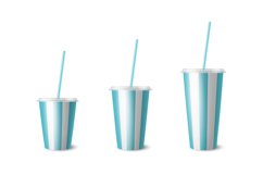 Disposable Cup. Vector Set. Product Image 2
