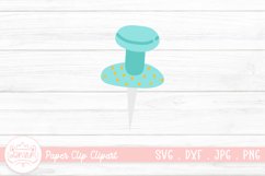 Paper Clip Clipart SVG | Paper Clip Sticker Product Image 1