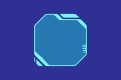 Blue technology futuristic frame element concept eps 10 Product Image 1