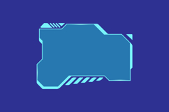 Blue technology futuristic frame element design eps 10 Product Image 1