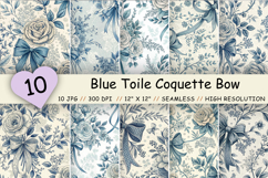 blue toile pattern, coquette bow pattern, french toile paper, toile digital paper, toile seamless pattern, blue floral pattern, coquette digital paper, french floral paper, vintage toile pattern, shabby chic paper, bow seamless pattern, toile scrapbook pa