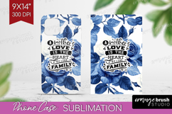Mothers Day Quote Phone Case PNG - Blue Toile Case PNG Product Image 1