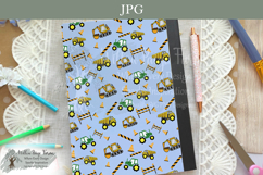 Construction Trucks Notebook Cover Printable Set Product Image 5