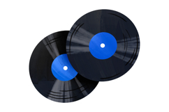 Vintage Vinyl Records Clipart. Aesthetic Retro Music Product Image 7