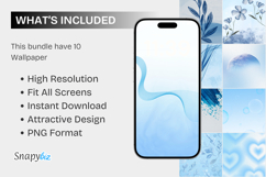 Aesthetic Seamless Iphone Blue Wallpaper Product Image 6