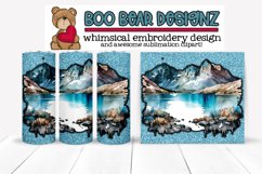 Beautiful Watercolor Mountains Sublimation tumbler design Product Image 1