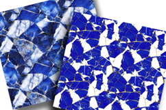 Blue Liquid Marble Seamless Backgrounds Product Image 2