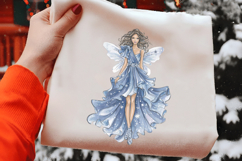 Blue Winter Fairies Clipart Product Image 2