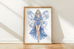 Blue Winter Fairies Clipart Product Image 3