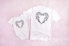 Bluebells Heart Wreath Flower Graphic Clipart PNG Product Image 3