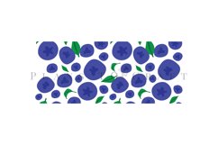 blueberries pattern summer fruit coffee mug sublimation wrap glass mug wrap svg presized for 11oz and 15oz glass ready to cut and sublimation files