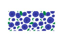 blueberries summer fruit libbey beer can glass full wrap svg presized template for 16oz and 20oz glass for Cricut Silhouette and sublimation