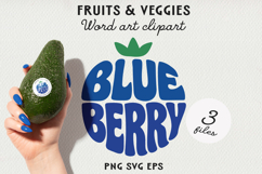 Fruit Typography BUNDLE, Fruit Word Art SVG | PNG | EPS Product Image 6