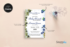 Blueberry Baby Brunch Baby Shower Invitation Canva Template Product Image 4