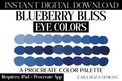 Blueberry Bliss Eye Colors Procreate Color Palette Product Image 1