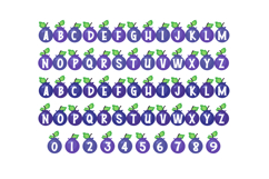 Blueberry Tart Color Font Product Image 3