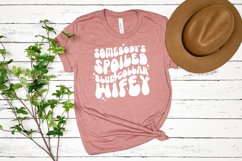 Spoiled Blue Collar Wifey | Wavey Text SVG Product Image 4