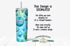 3D Christmas Ornament 20 oz Seamless Tumbler Design Product Image 2