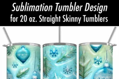 3D Christmas Ornament 20 oz Seamless Tumbler Design Product Image 4