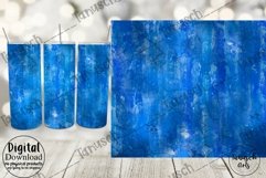 20oz Tumbler watercolor crackle BLUE Sublimation Bundle Product Image 4