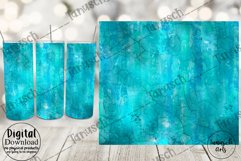 20oz Tumbler watercolor crackle BLUE Sublimation Bundle Product Image 5