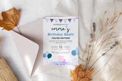 Editable Girl Boy Bluey Birthday Invitation Canva Template Product Image 10