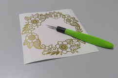 Flower wreath Cutting file SVG DXF Product Image 2
