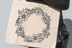 Flower wreath Cutting file SVG DXF Product Image 3